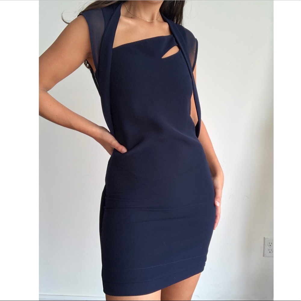The Kooples navy blue marine mini dress